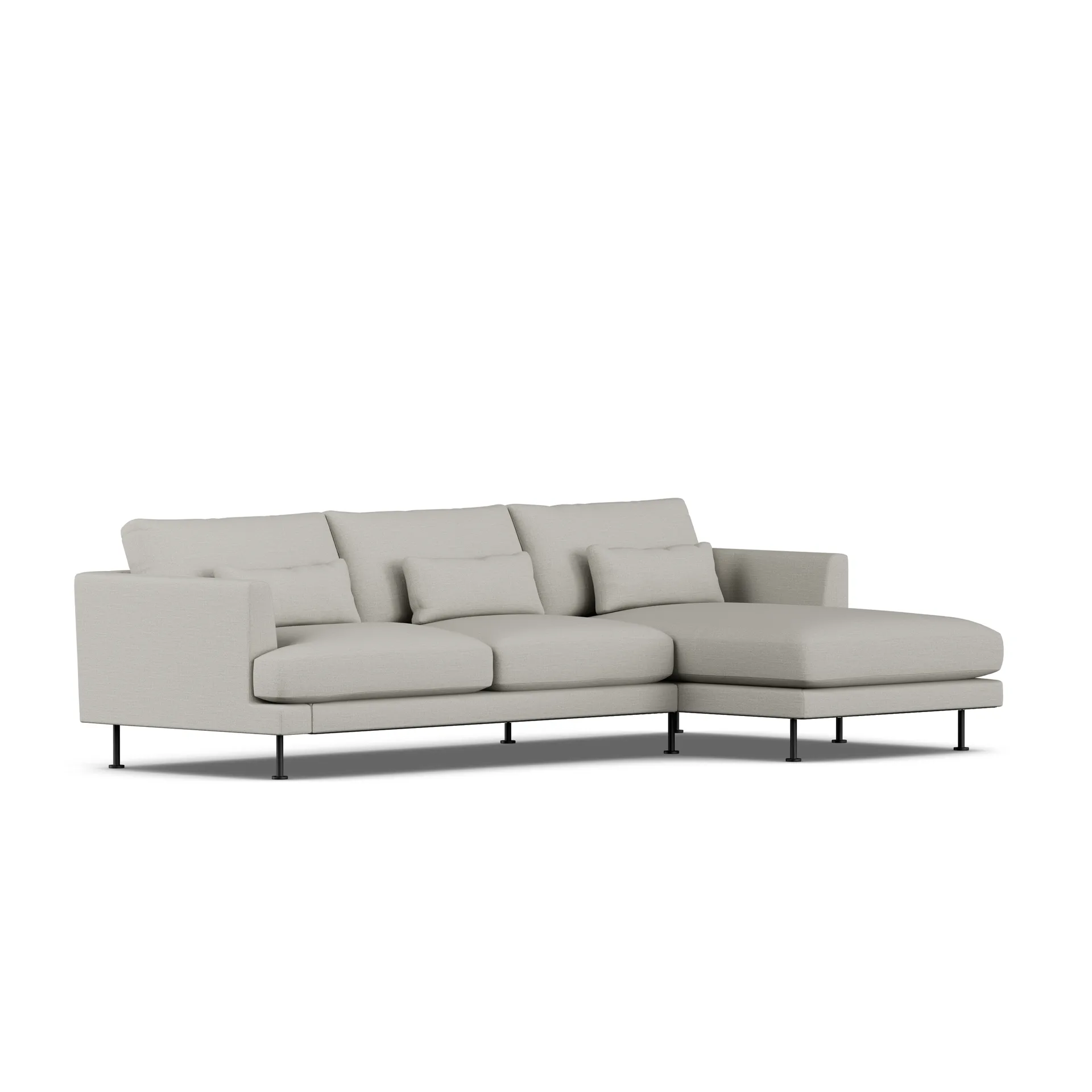 Bredhult sofa, Same Grey 6673-stal czarna, 2,5-osobowa C1 1898