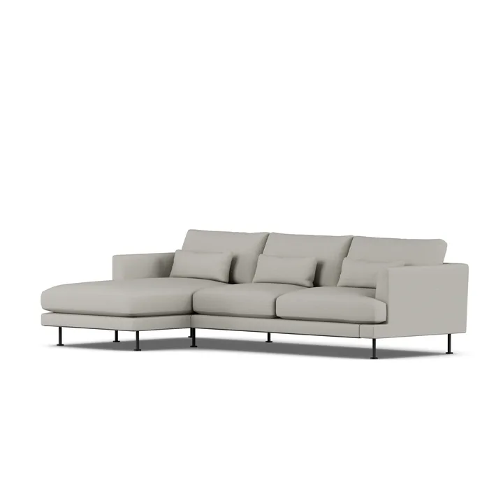 Bredhult sofa - Same Grey 6673-stal czarna, 2,5-osobowa C2 - 1898