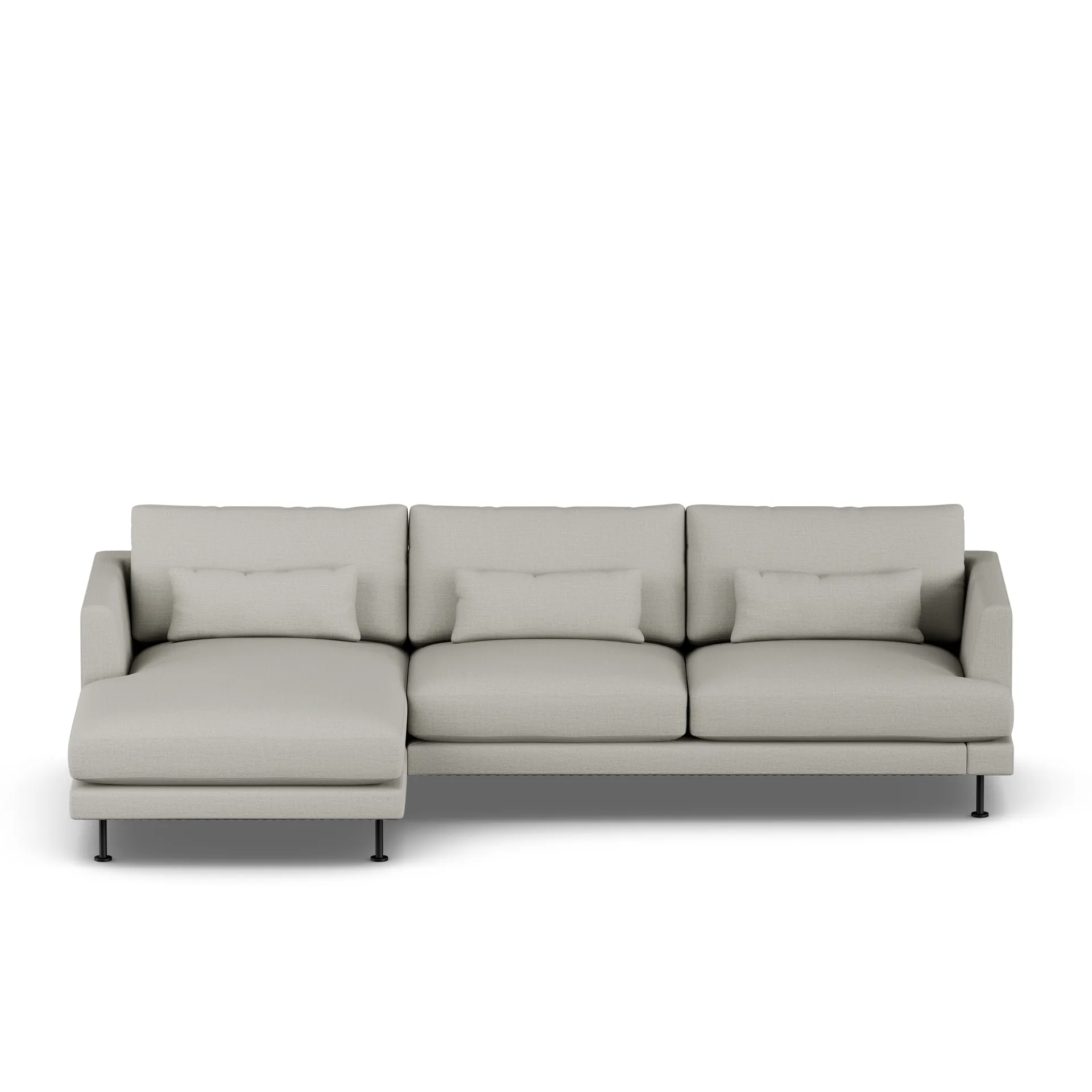Bredhult sofa, Same Grey 6673-stal czarna, 2,5-osobowa C2 1898