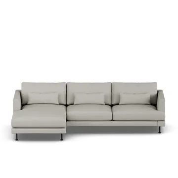 Bredhult sofa - Same Grey 6673-stal czarna, 2,5-osobowa C2 - 1898