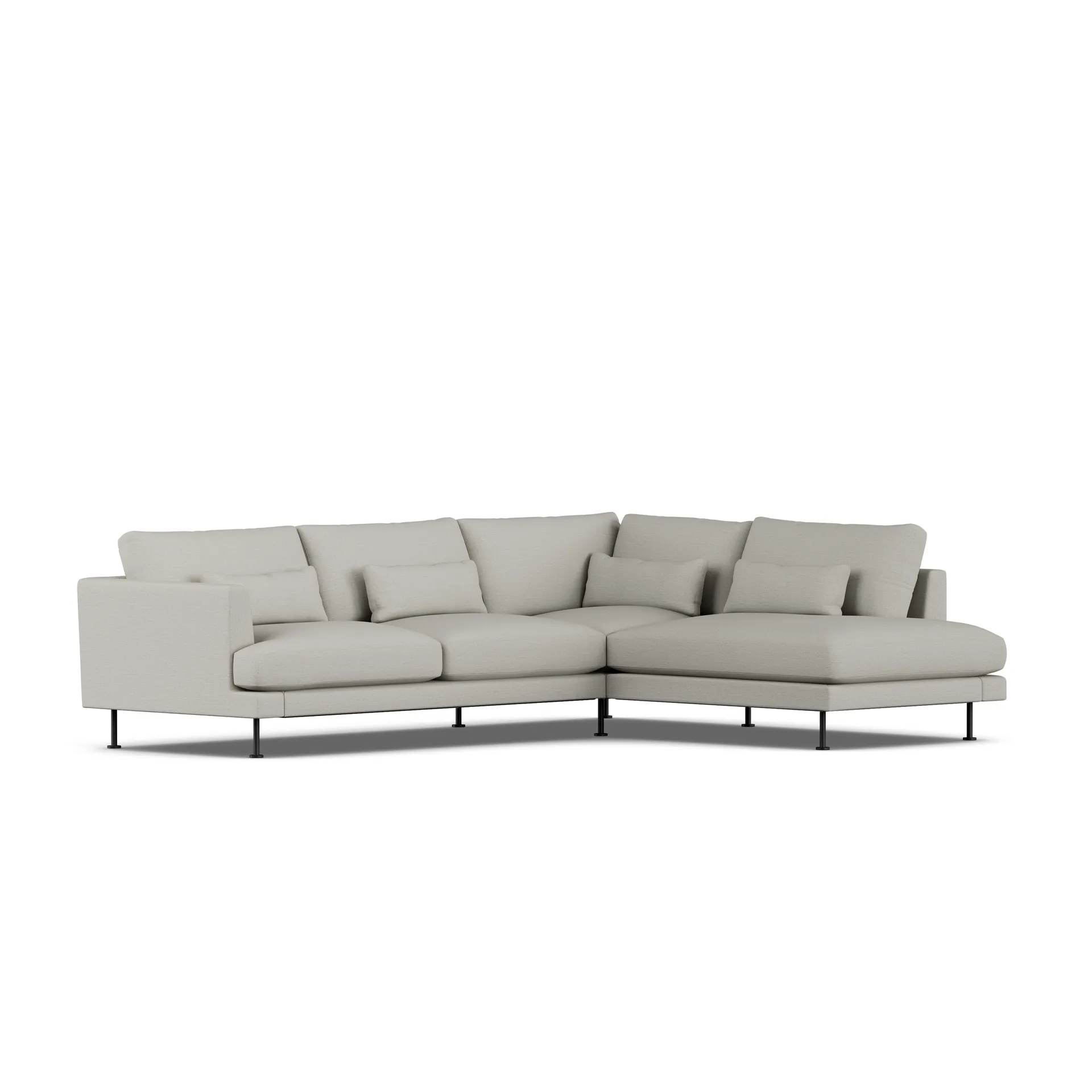 Bredhult sofa, Same Grey 6673-stal czarna, 3-osobowa A1 1898