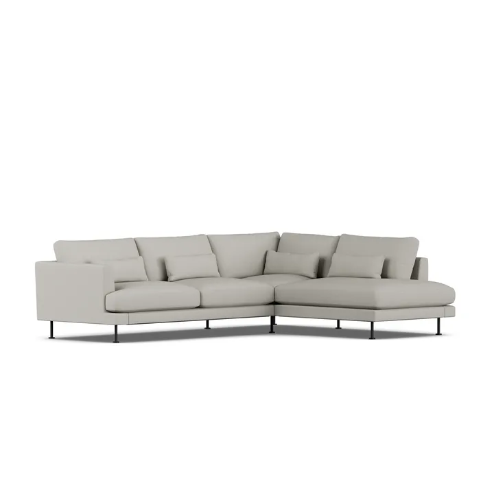 Bredhult sofa - Same Grey 6673-stal czarna, 3-osobowa A1 - 1898