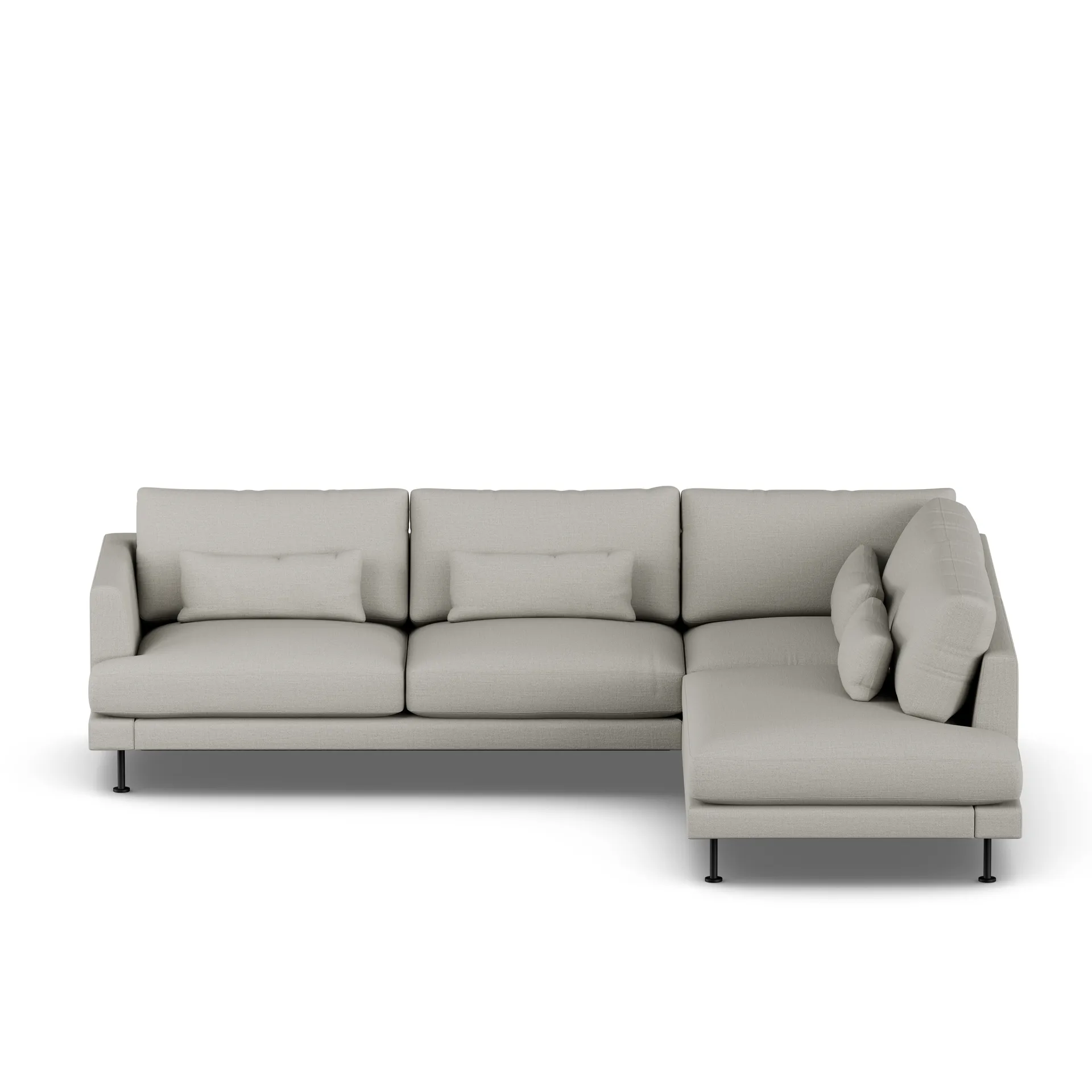 Bredhult sofa, Same Grey 6673-stal czarna, 3-osobowa A1 1898