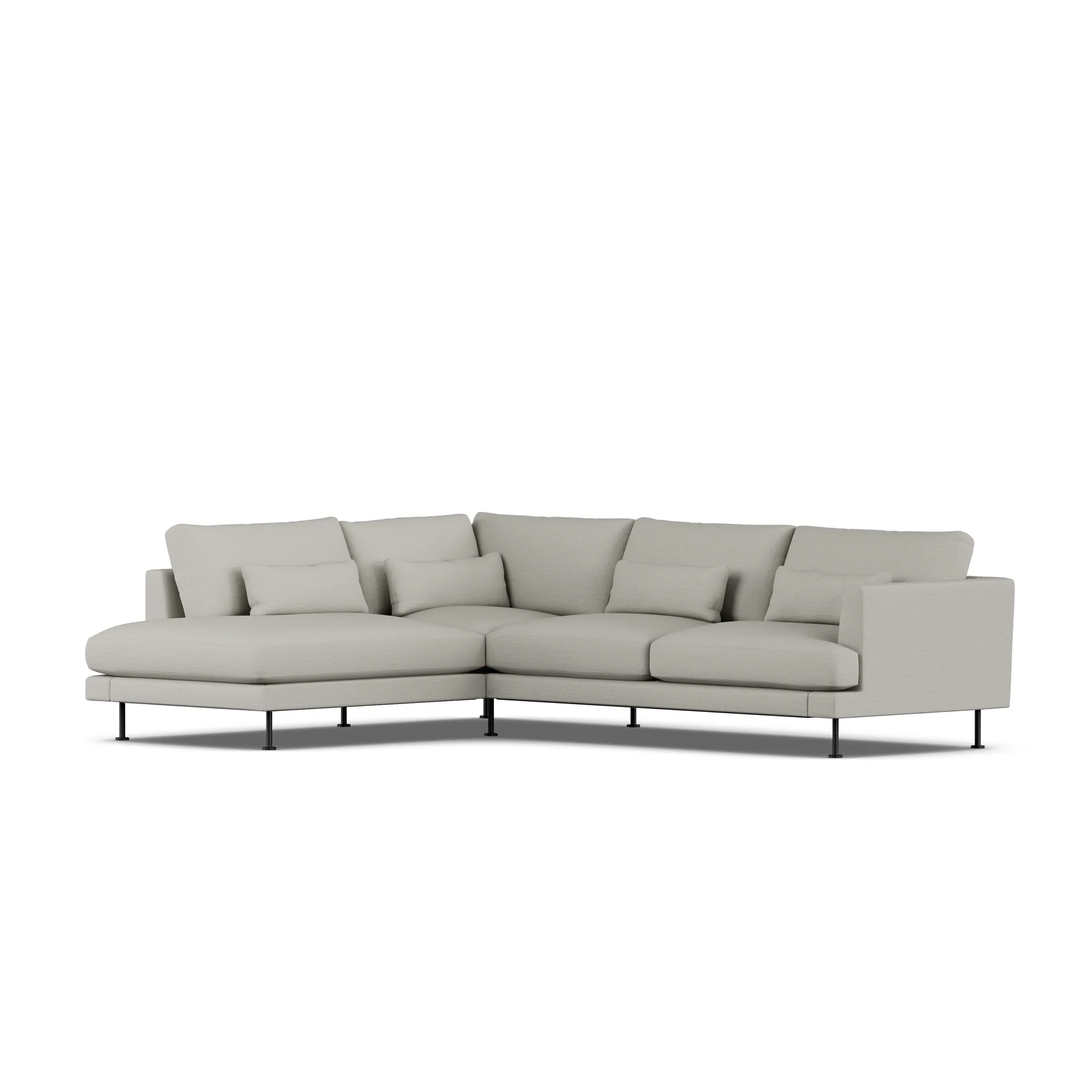 Bredhult sofa, Same Grey 6673-stal czarna, 3-osobowa A2 1898