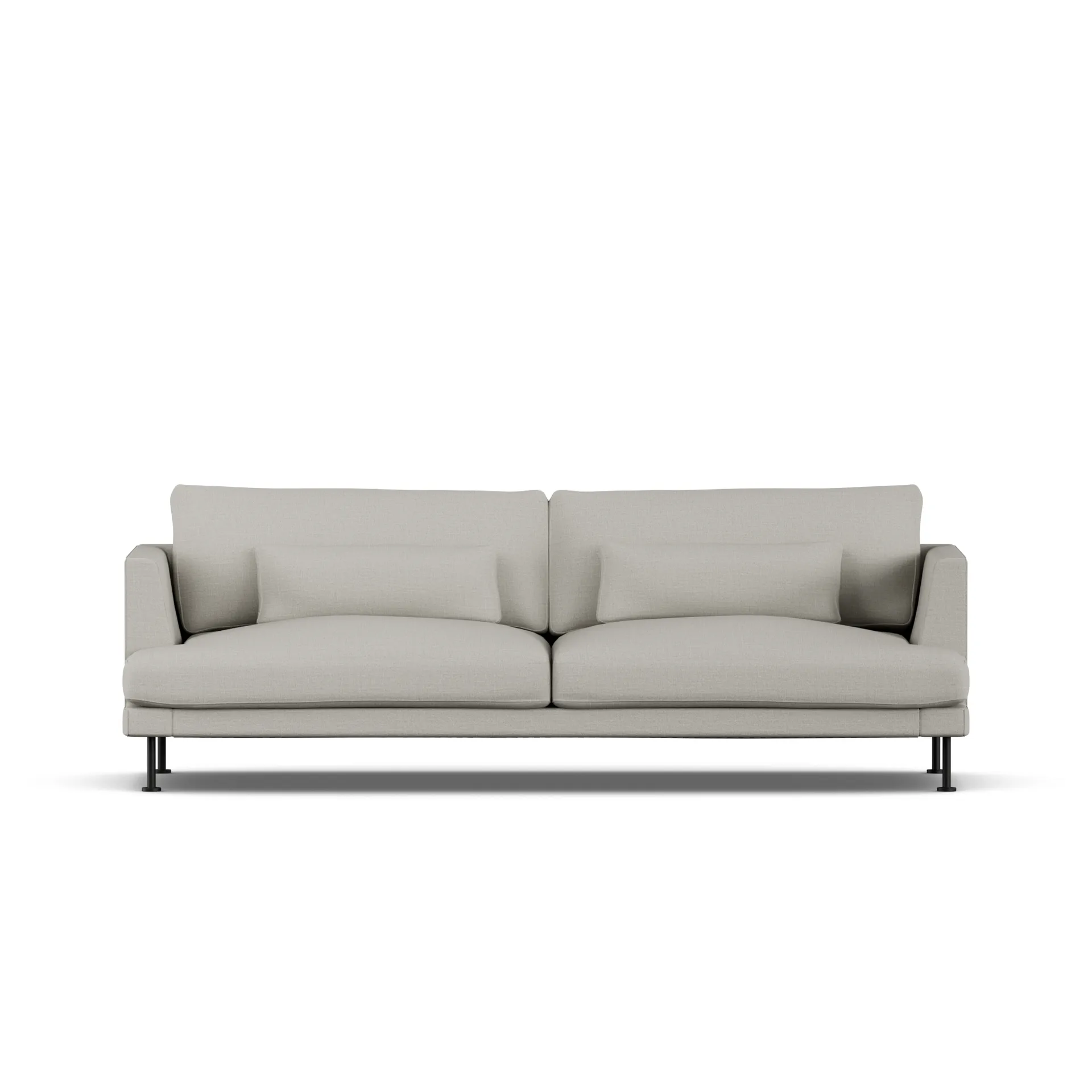 Bredhult sofa, Same Grey 6673-stal czarna, 3-osobowa 1898