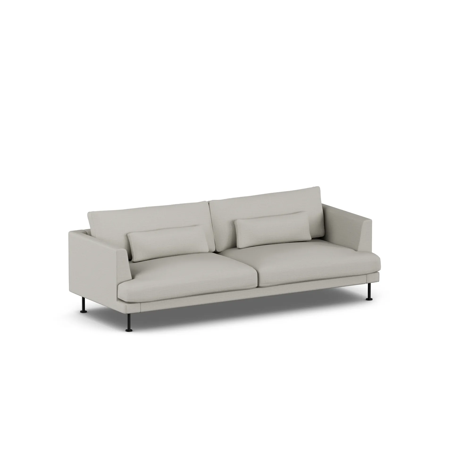 Bredhult sofa, Same Grey 6673-stal czarna, 3-osobowa 1898