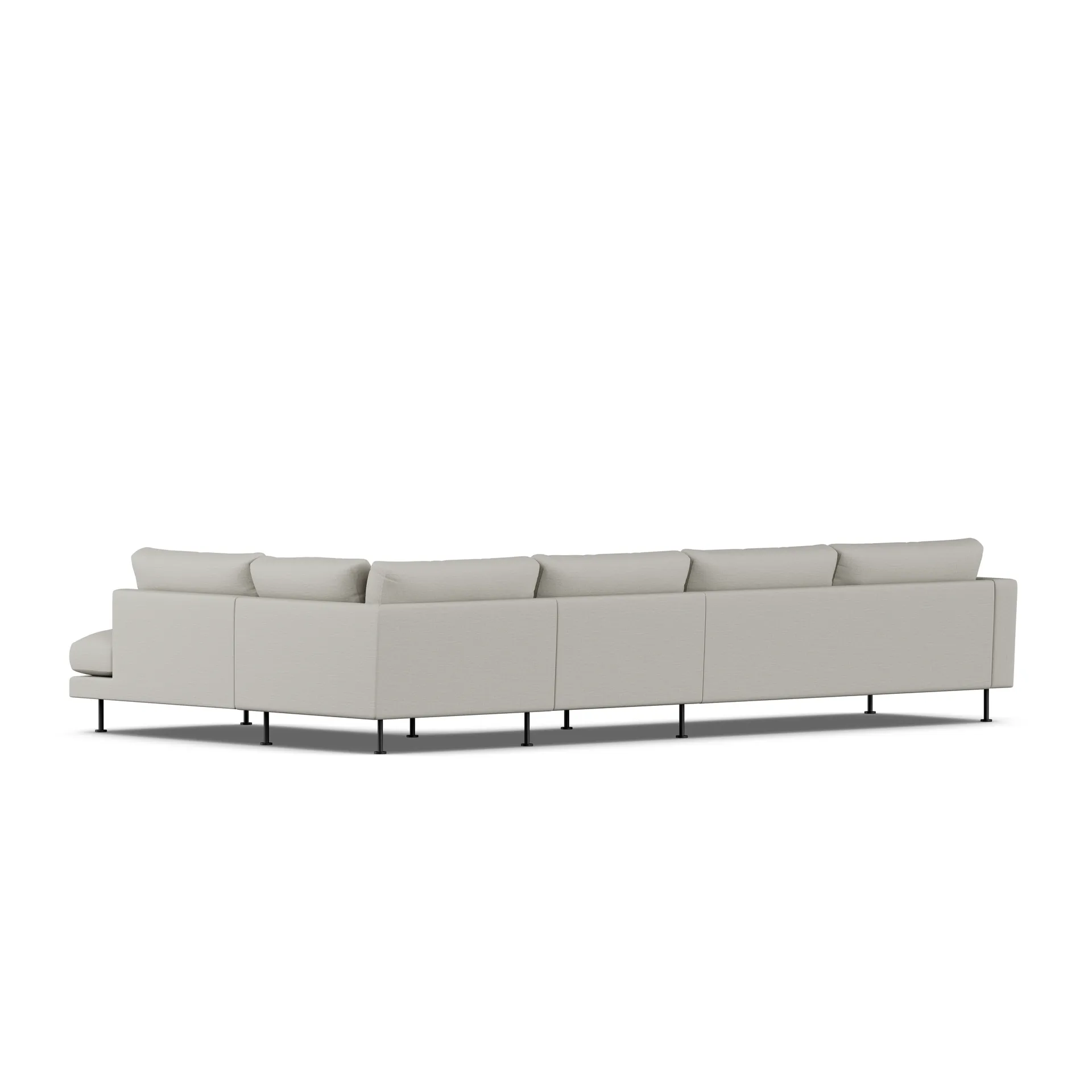 Bredhult sofa, Same Grey 6673-stal czarna, 4-osobowa B1 1898