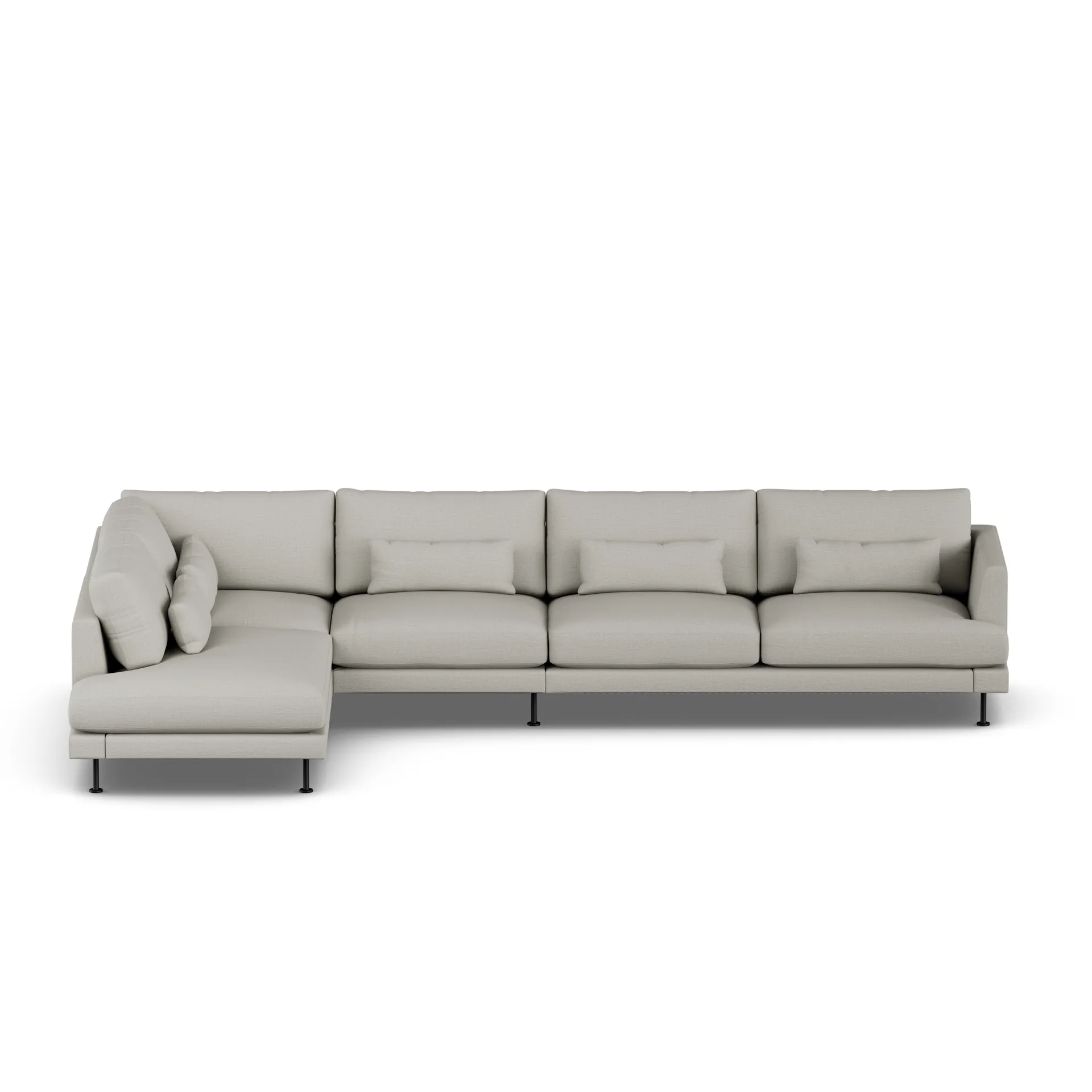 Bredhult sofa, Same Grey 6673-stal czarna, 4-osobowa B2 1898