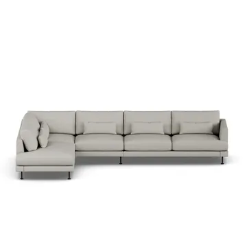 Bredhult sofa - Same Grey 6673-stal czarna, 4-osobowa B2 - 1898
