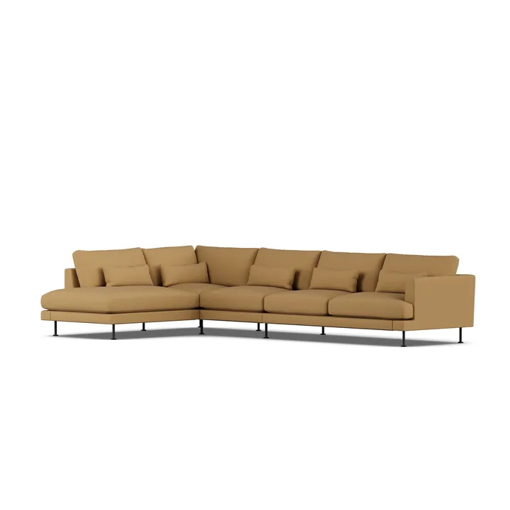 Bredhult sofa - Same Ochre 6676-stal czarna, 4-osobowa B2 - 1898