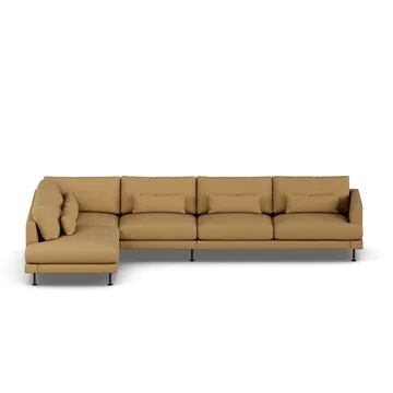 Bredhult sofa - Same Ochre 6676-stal czarna, 4-osobowa B2 - 1898