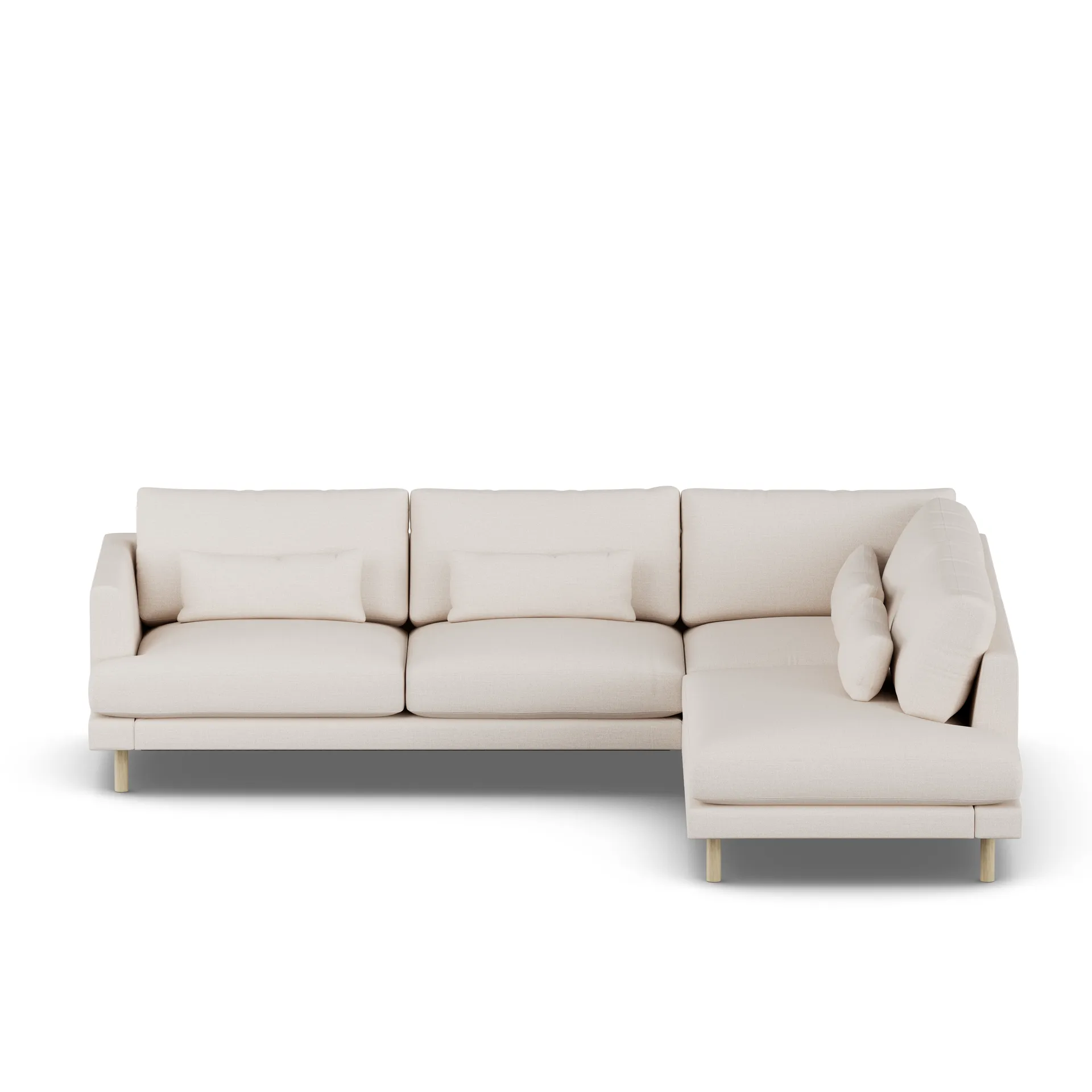 Bredhult sofa, Same Off White 6671-dąb olejowany na biało, 3-osobowa A1 1898