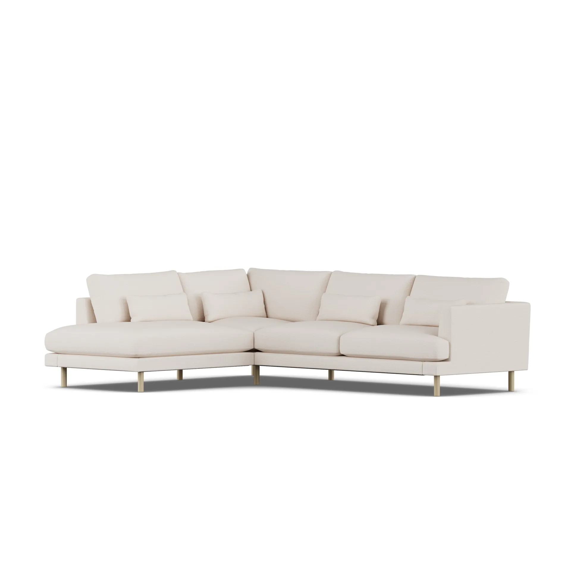 Bredhult sofa, Same Off White 6671-dąb olejowany na biało, 3-osobowa A2 1898