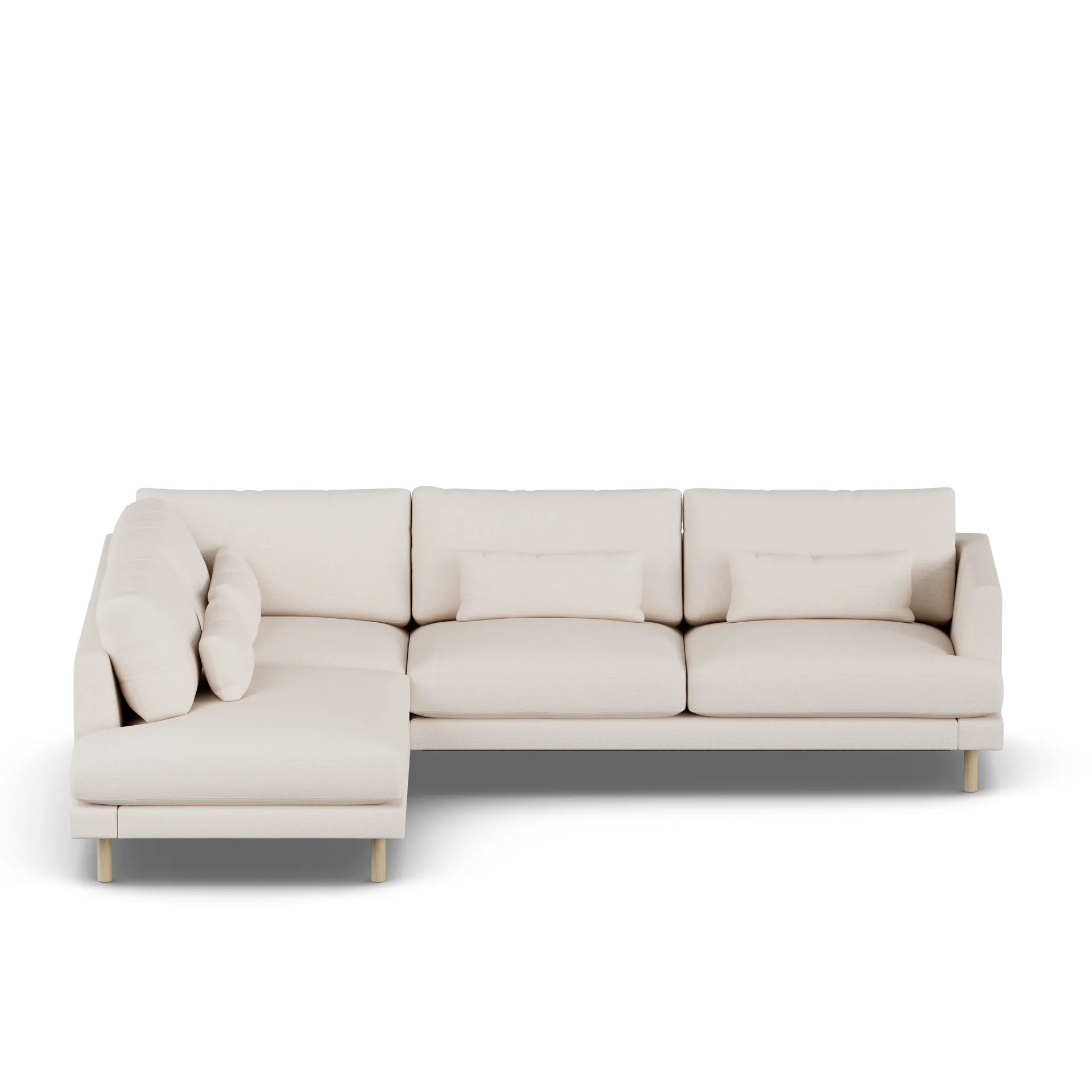 Bredhult sofa, Same Off White 6671-dąb olejowany na biało, 3-osobowa A2 1898
