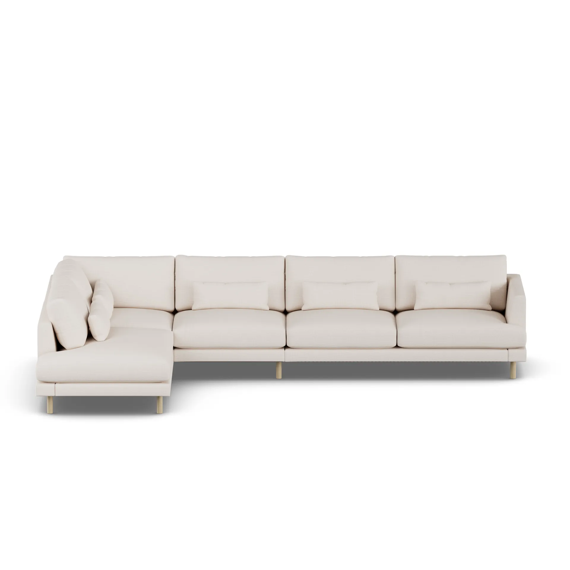 Bredhult sofa, Same Off White 6671-dąb olejowany na biało, 4-osobowa B2 1898
