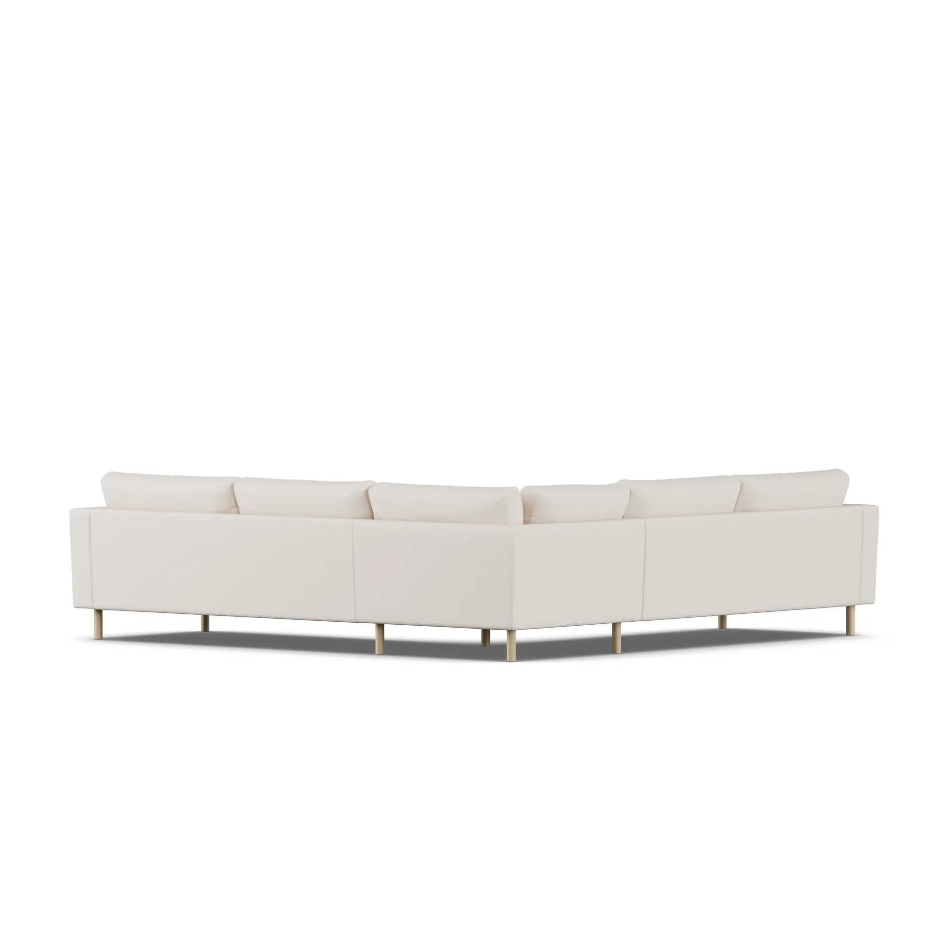 Bredhult sofa, Same Off White 6671-dąb olejowany na biało, narożnik F 1898