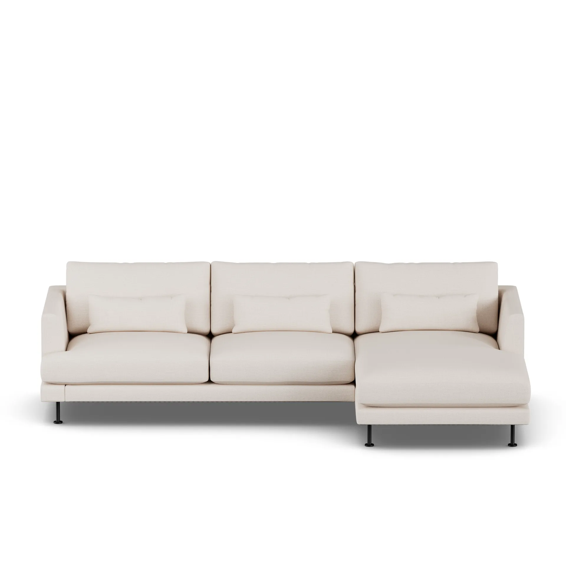 Bredhult sofa, Same Off White 6671-stal czarna, 2,5-osobowa C1 1898