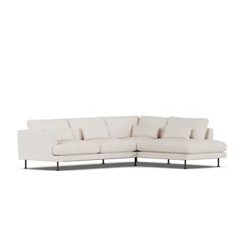 Bredhult sofa - Same Off White 6671-stal czarna, 3-osobowa A1 - 1898