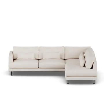 Bredhult sofa - Same Off White 6671-stal czarna, 3-osobowa A1 - 1898