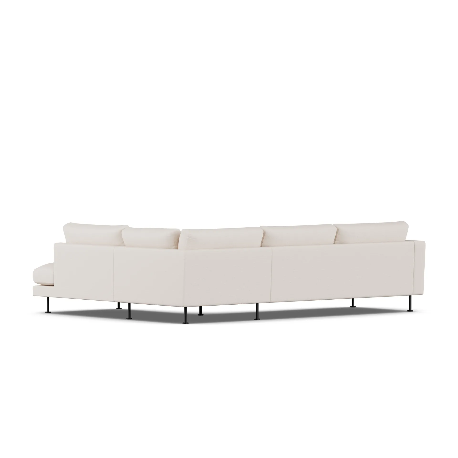 Bredhult sofa, Same Off White 6671-stal czarna, 3-osobowa A1 1898