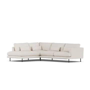 Bredhult sofa - Same Off White 6671-stal czarna, 3-osobowa A2 - 1898