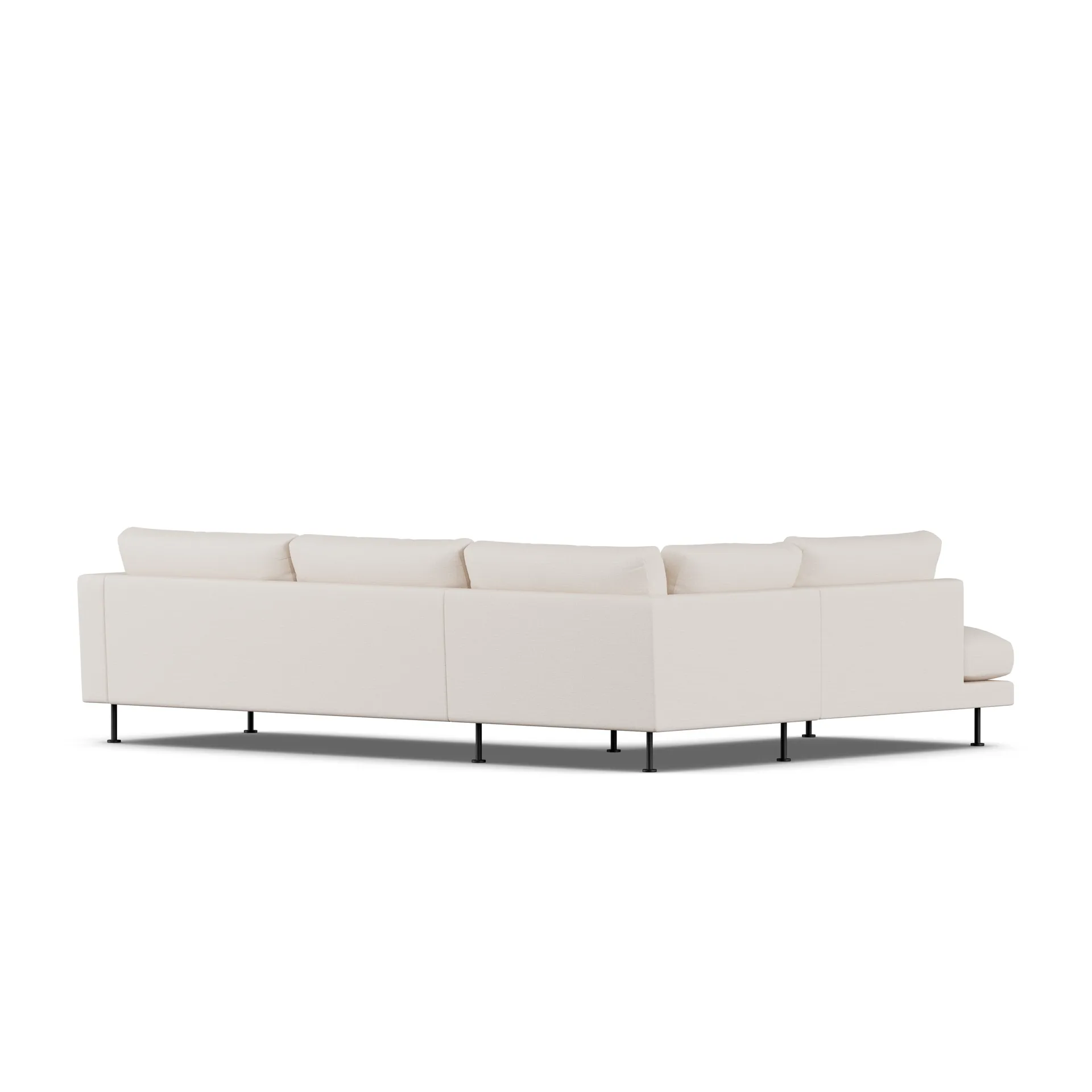 Bredhult sofa, Same Off White 6671-stal czarna, 3-osobowa A2 1898