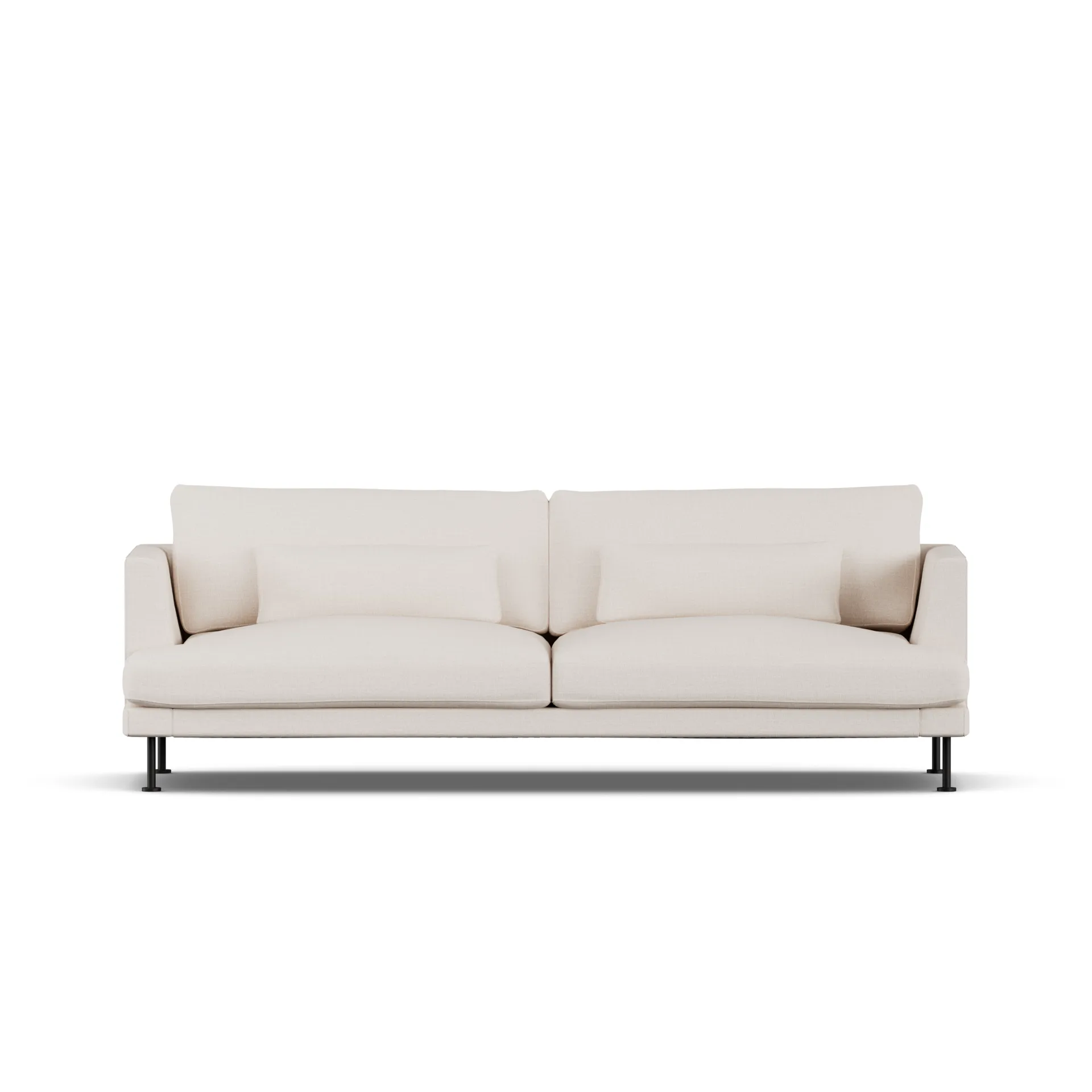 Bredhult sofa, Same Off White 6671-stal czarna, 3-osobowa 1898
