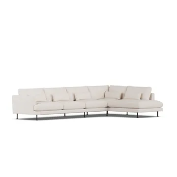 Bredhult sofa - Same Off White 6671-stal czarna, 4-osobowa B1 - 1898