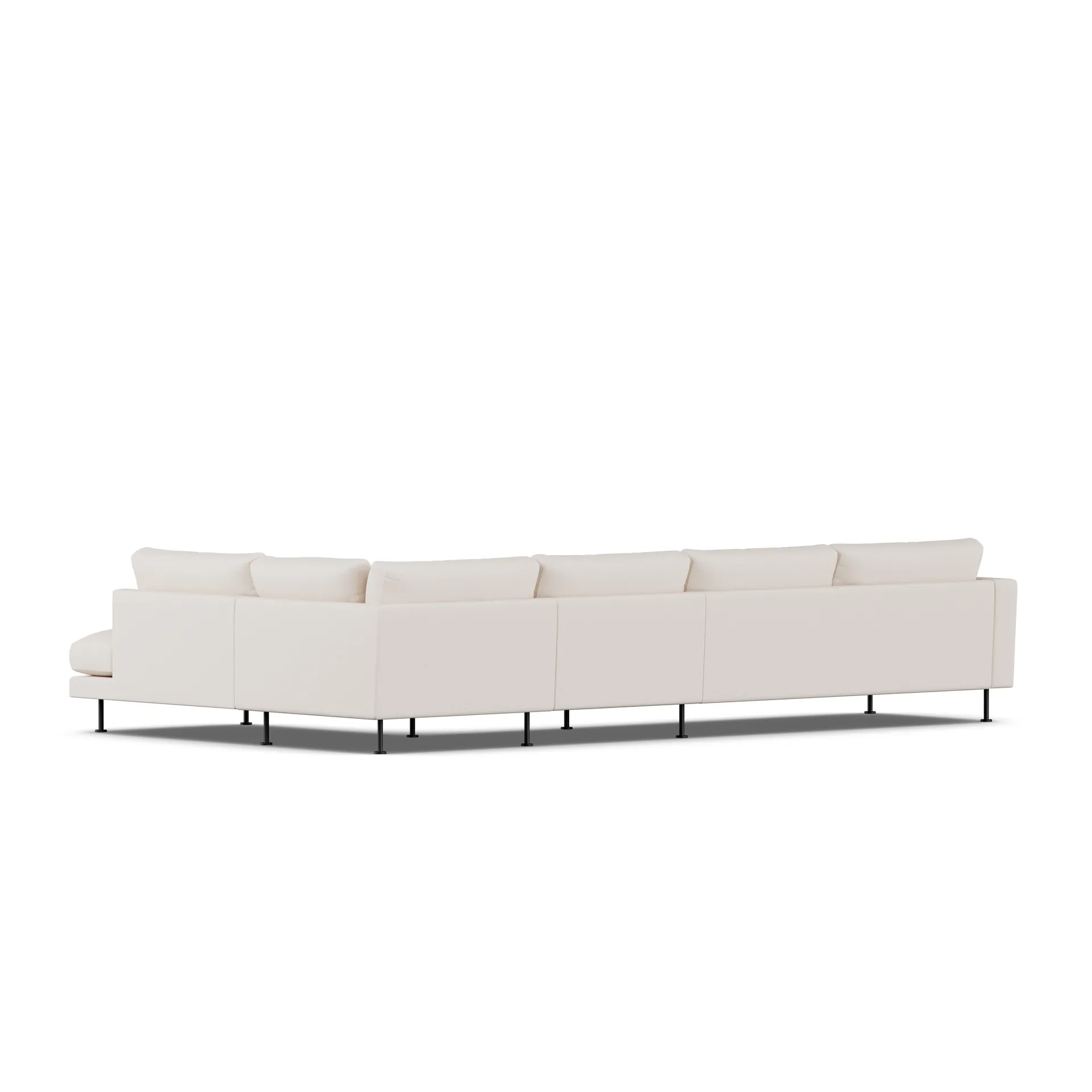 Bredhult sofa, Same Off White 6671-stal czarna, 4-osobowa B1 1898