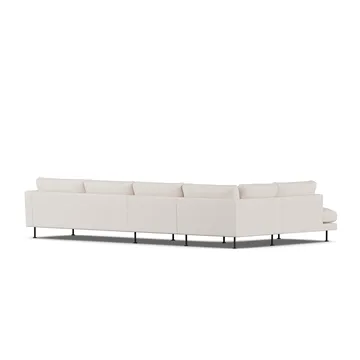Bredhult sofa - Same Off White 6671-stal czarna, 4-osobowa B2 - 1898