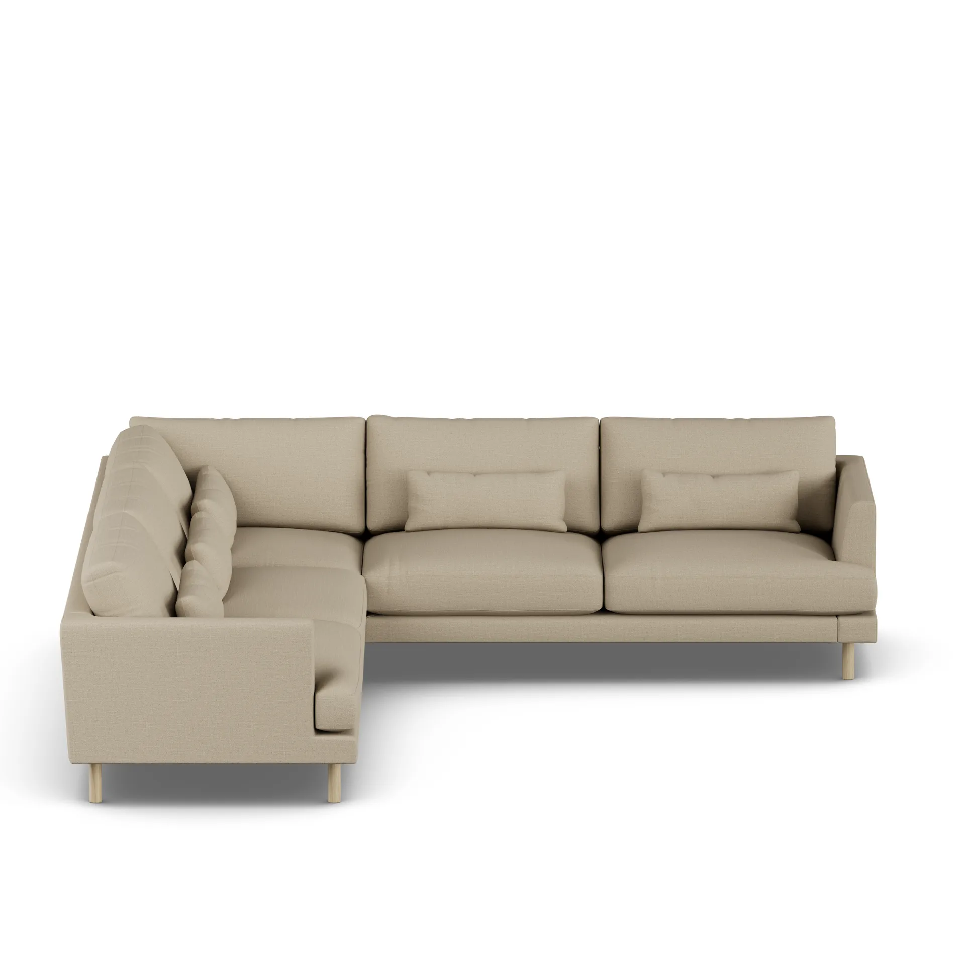 Bredhult sofa, Same Sand 6672-dąb olejowany na biało, narożnik F 1898