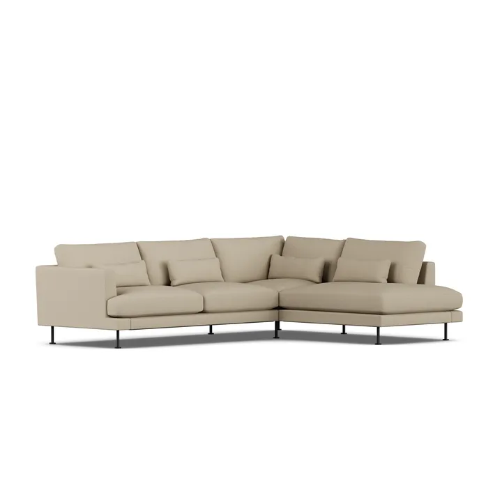 Bredhult sofa - Same Sand 6672-stal czarna, 3-osobowa A1 - 1898