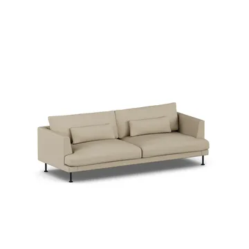 Bredhult sofa - Same Sand 6672-stal czarna, 3-osobowa - 1898