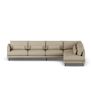 Bredhult sofa - Same Sand 6672-stal czarna, 4-osobowa B1 - 1898