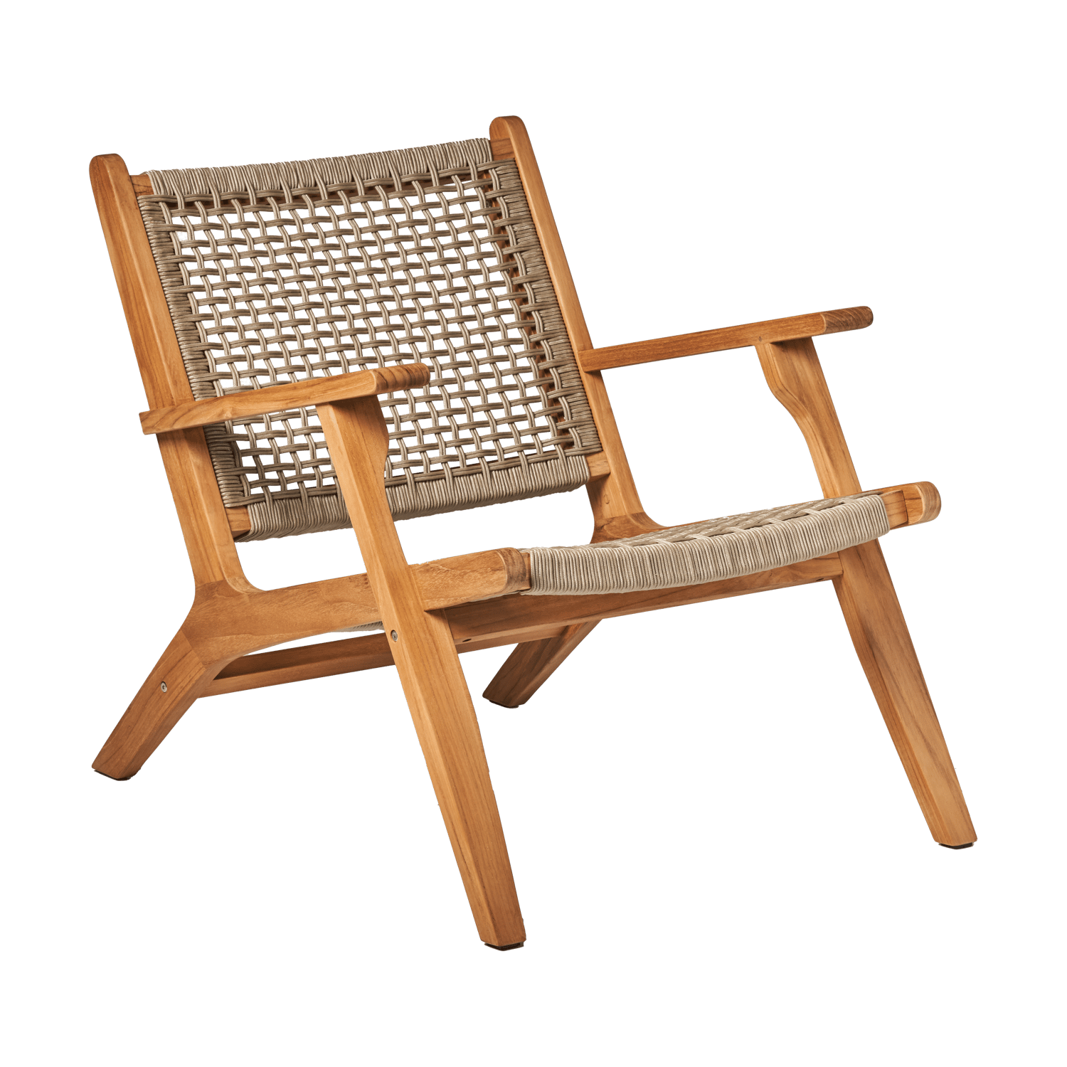 1898 Fotel lounge Sandvik Drewno tekowe | Skandynawski Design | Brązowy