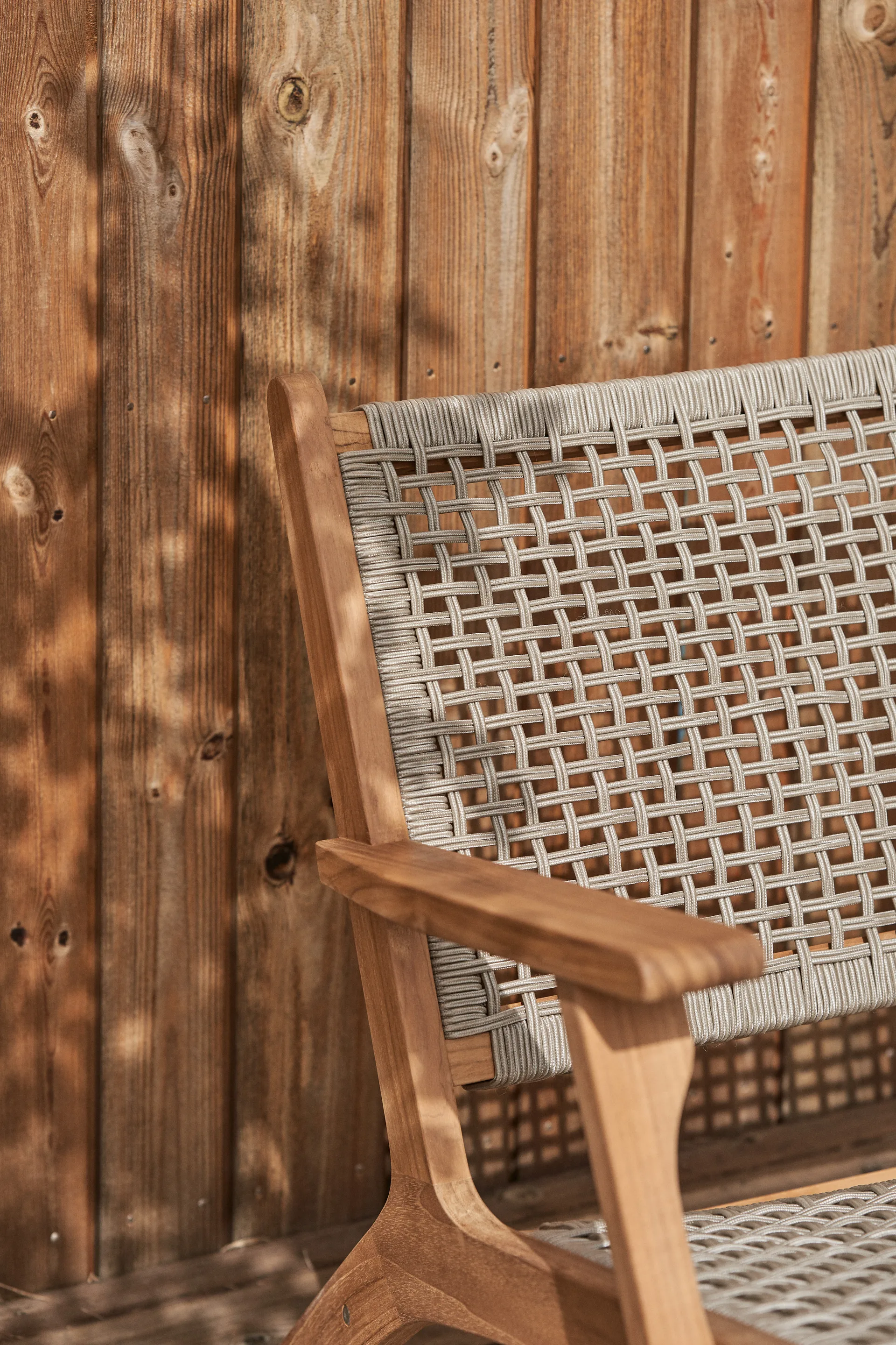 Fotel lounge Sandvik, Drewno tekowe 1898