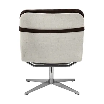 Fotel obrotowy Loholm - Ciemnobrązowa skóra-Bern Beige 0341 - 1898
