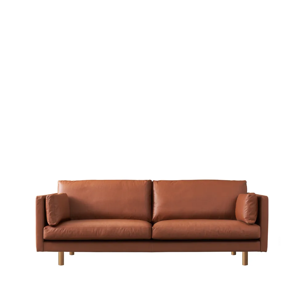 Haga 3-osobowa sofa, Sevilla Cognac 4003-jasny dąb 1898