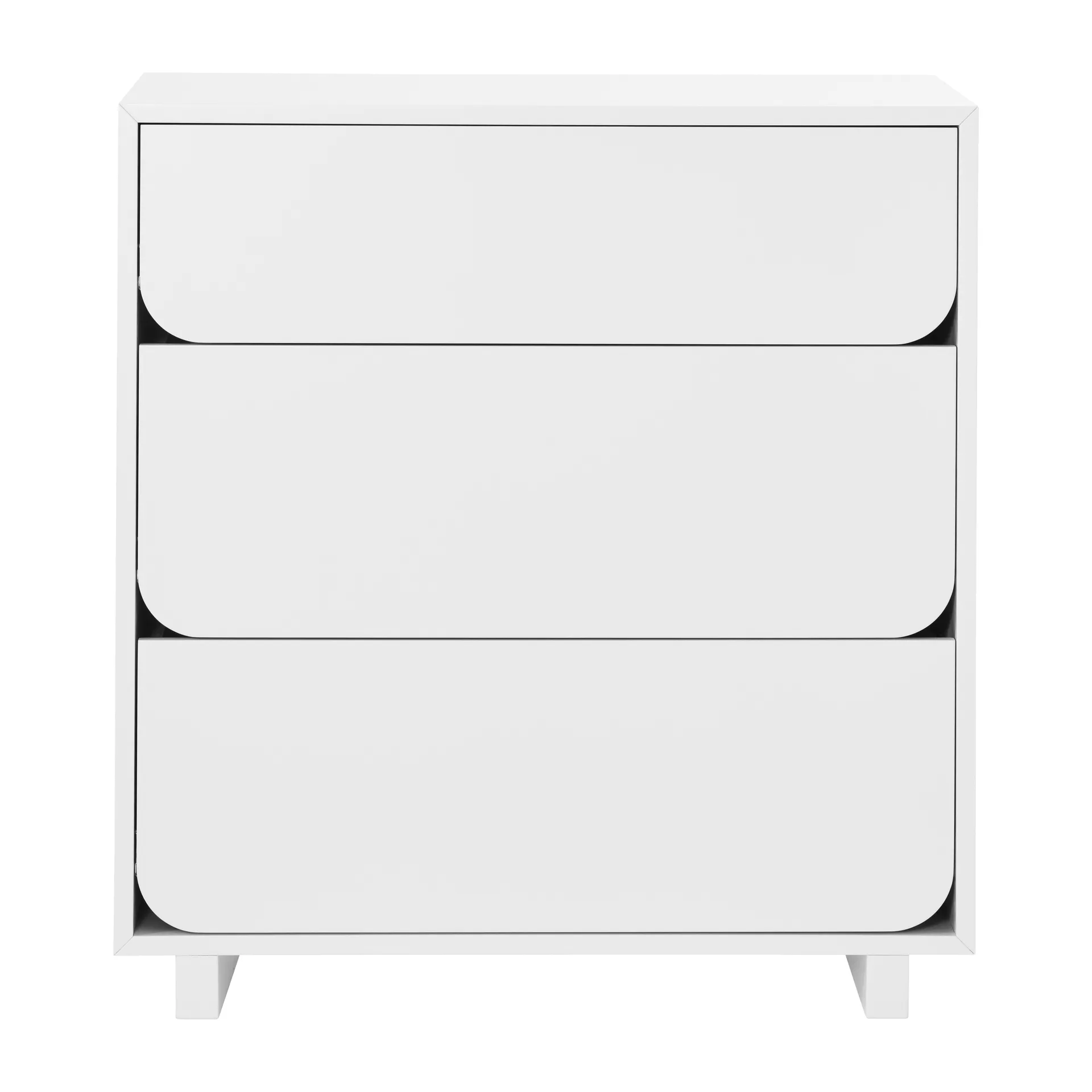 Komoda niska Vidja z 3 szufladami, Biały 1898