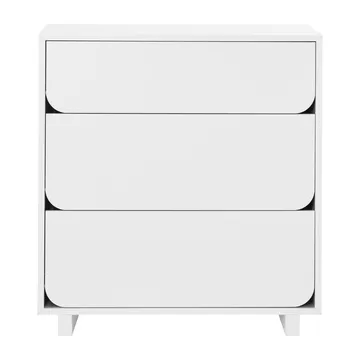 Komoda niska Vidja z 3 szufladami - Biały - 1898