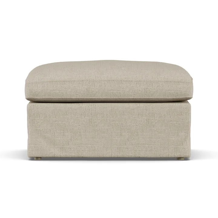 Linnevik podnóżek - Bern Beige 0341-dąb olejowany na biało, z falbaną - 1898