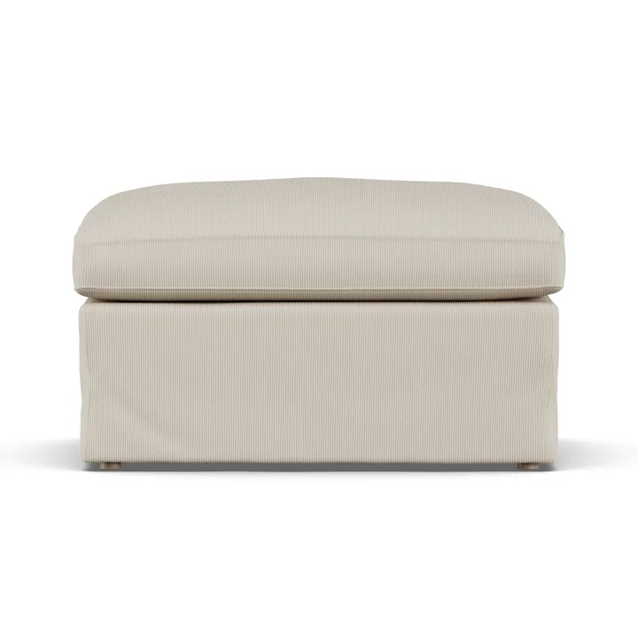 Linnevik podnóżek - Jump Beige 1956-dąb olejowany na biało, z falbaną - 1898