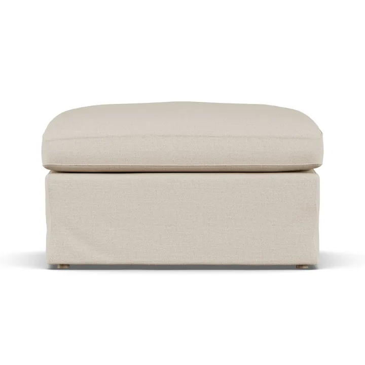 Linnevik podnóżek - Same Beige 6670-dąb olejowany na biało, z falbaną - 1898