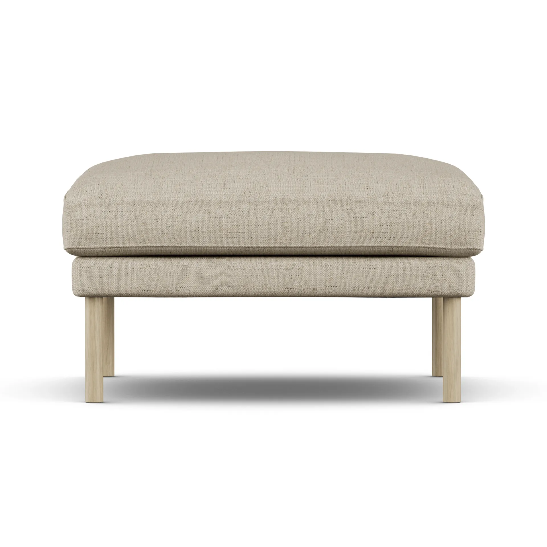 Linnevik puf, Bern Beige 0341-dąb olejowany na biało, bez falbany 1898