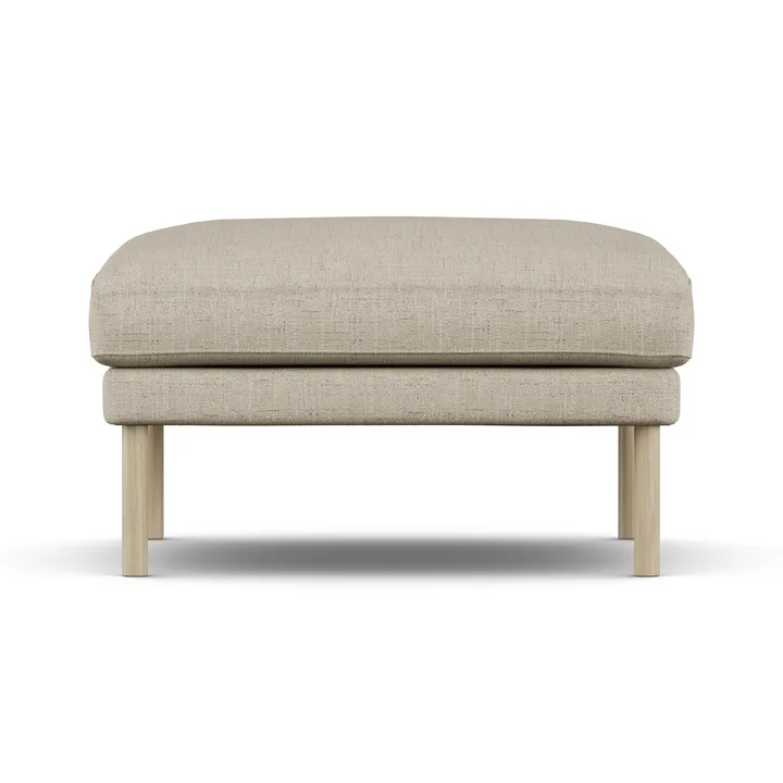 Linnevik puf - Bern Beige 0341-dąb olejowany na biało, bez falbany - 1898
