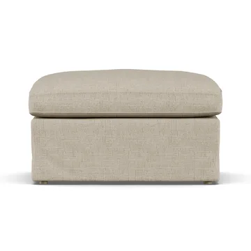 Linnevik puf - Bern Beige 0341-dąb olejowany na biało, z falbaną - 1898