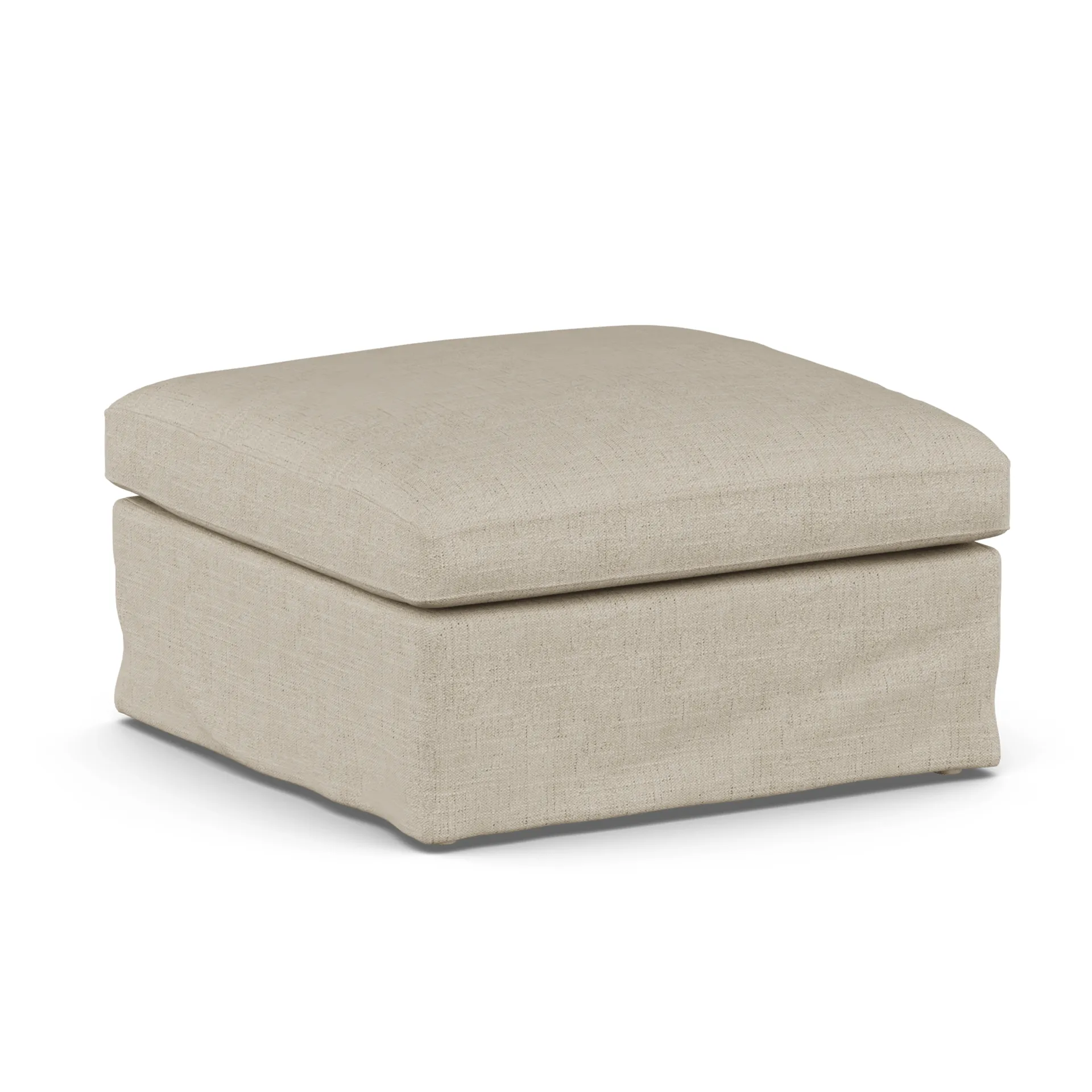 Linnevik puf, Bern Beige 0341-dąb olejowany na biało, z falbaną 1898