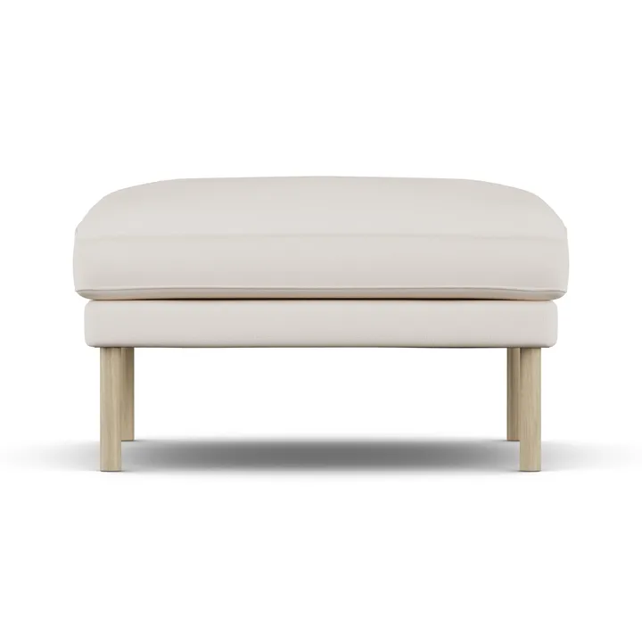 Linnevik puf - Caleido Beige 9600-dąb olejowany na biało, bez falbany - 1898