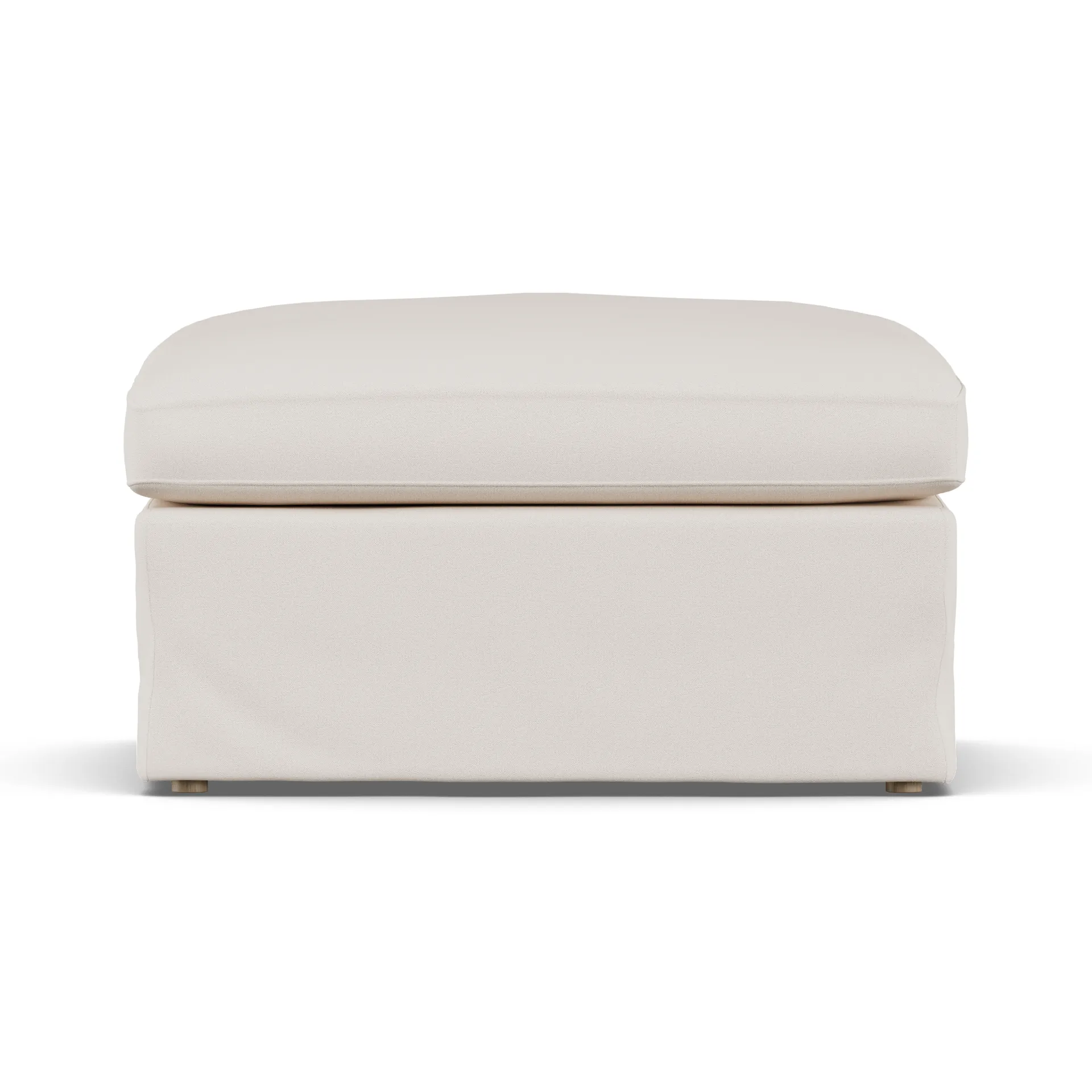 Linnevik puf, Caleido Beige 9600-dąb olejowany na biało, z falbaną 1898