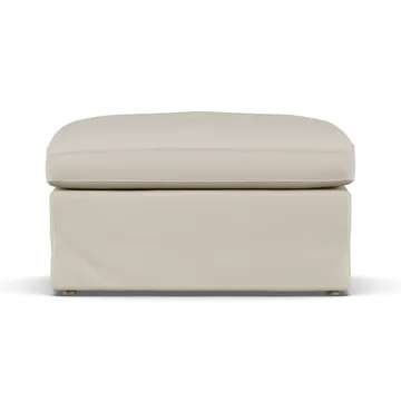 Linnevik puf - Jump Beige 1956-dąb olejowany na biało, z falbaną - 1898
